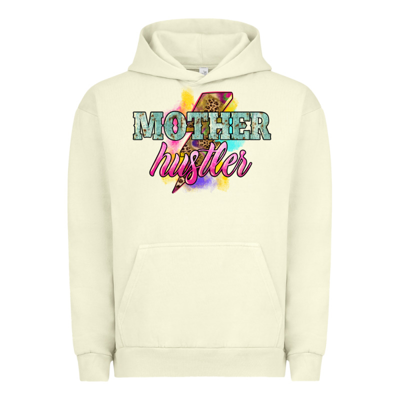 Mother Hustler Lightning Bolt Mother's Day Urban Hoodie by HowdyJamesFarm | Teevron