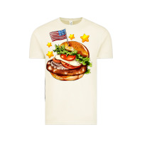 Vintage Arctic american flag and hamburger Vintage Tee - AdoDesignShop