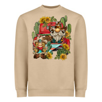 Mushroom western gnome truck cactus sunflower Heavyweight Sweatshirt - BarkalooDesign