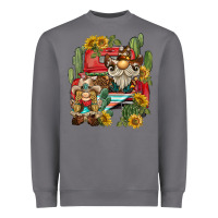 Storm western gnome truck cactus sunflower Heavyweight Sweatshirt - BarkalooDesign