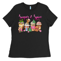 Black sugar and spice pink gingerbread coffee cups Ladies Tee - Zillion Design Studio