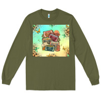 Army Green country cassette tapes Long Sleeve Tee - MaliasSmallBusiness