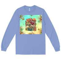 Colony Blue country cassette tapes Long Sleeve Tee - MaliasSmallBusiness