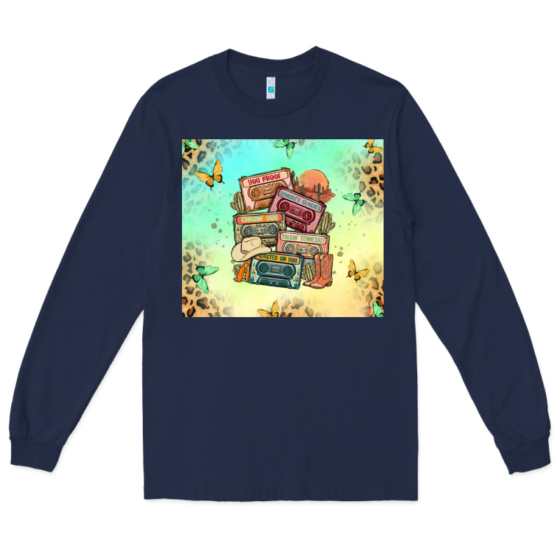 Country Cassette Tapes Long Sleeve Tee by MaliasSmallBusiness | Teevron