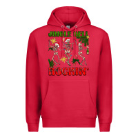 Cardinal Jingle bell rockin' Premium Hoodie - NancyCooperArtShop