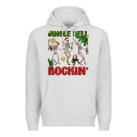 Dove Grey Jingle bell rockin' Premium Hoodie - NancyCooperArtShop