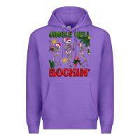 Purple Jingle bell rockin' Premium Hoodie - NancyCooperArtShop