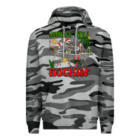 Slate Camo Jingle bell rockin' Premium Hoodie - NancyCooperArtShop