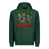 Sports Green Jingle bell rockin' Premium Hoodie - NancyCooperArtShop
