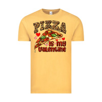 Vintage Mustard pizza is my valentine Vintage Tee - AdoDesignShop