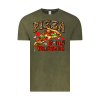 Vintage Olive pizza is my valentine Vintage Tee - AdoDesignShop
