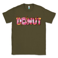 Army Green donut with donut and hearts Classic Tee - AdoDesignShop