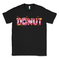 Black donut with donut and hearts Classic Tee - AdoDesignShop