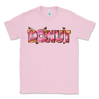 Bubblegum Pink donut with donut and hearts Classic Tee - AdoDesignShop