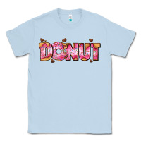 Dusty Blue donut with donut and hearts Classic Tee - AdoDesignShop
