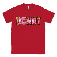 Red donut with donut and hearts Classic Tee - AdoDesignShop