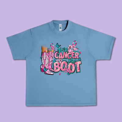 Give The Cancer Boot Urban Heavy Tee Designed By Adodesignshop