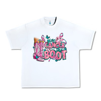 White give the cancer boot Urban Heavy Tee - AdoDesignShop