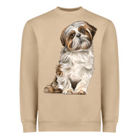 Mushroom Shih Tzu Dog Heavyweight Sweatshirt - LillyAllenDesigns