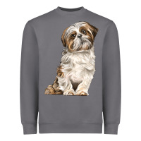 Storm Shih Tzu Dog Heavyweight Sweatshirt - LillyAllenDesigns