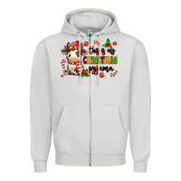 Dove Grey this is my  christmas pyjama Zipper Hoodie - MaliasSmallBusiness