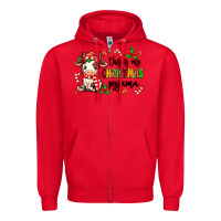 Red this is my  christmas pyjama Zipper Hoodie - MaliasSmallBusiness