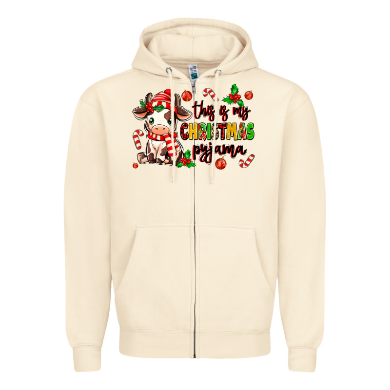 This Is My  Christmas Pyjama Zipper Hoodie by MaliasSmallBusiness | Teevron