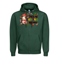 Sports Green this is my  christmas pyjama Zipper Hoodie - MaliasSmallBusiness