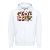 White this is my  christmas pyjama Zipper Hoodie - MaliasSmallBusiness
