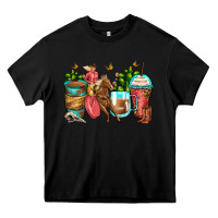 Black cowgirl coffee cups Heavy Core Tee - Zillion Design Studio