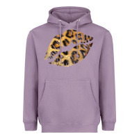 Lavender Leopard Lips Heavyweight Hoodie - Bettercallsaul