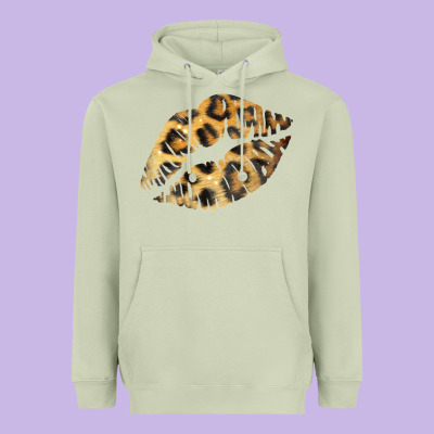 Leopard Lips Heavyweight Hoodie Designed By Bettercallsaul