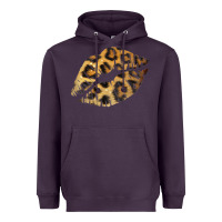 Plum Leopard Lips Heavyweight Hoodie - Bettercallsaul