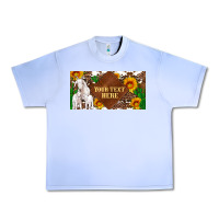 Grape Ice (preview)baby goats and sunflower and cactus with cowhide license plat Urban Heavy Tee - Artiststas