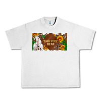Lunar Rock (preview)baby goats and sunflower and cactus with cowhide license plat Urban Heavy Tee - Artiststas