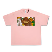 Salmon (preview)baby goats and sunflower and cactus with cowhide license plat Urban Heavy Tee - Artiststas