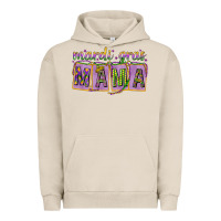 Pigment French Oak Mardi gras mama with beads mother's day Urban Hoodie - HowdyJamesFarm