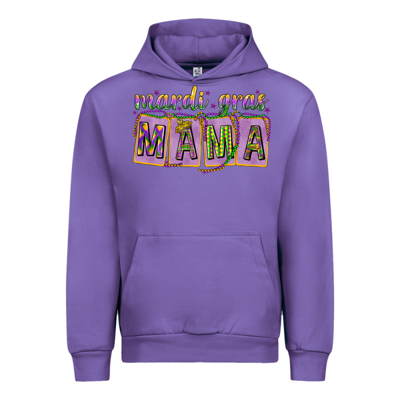 Mardi Gras Mama With Beads Mother's Day Urban Hoodie by HowdyJamesFarm | Teevron
