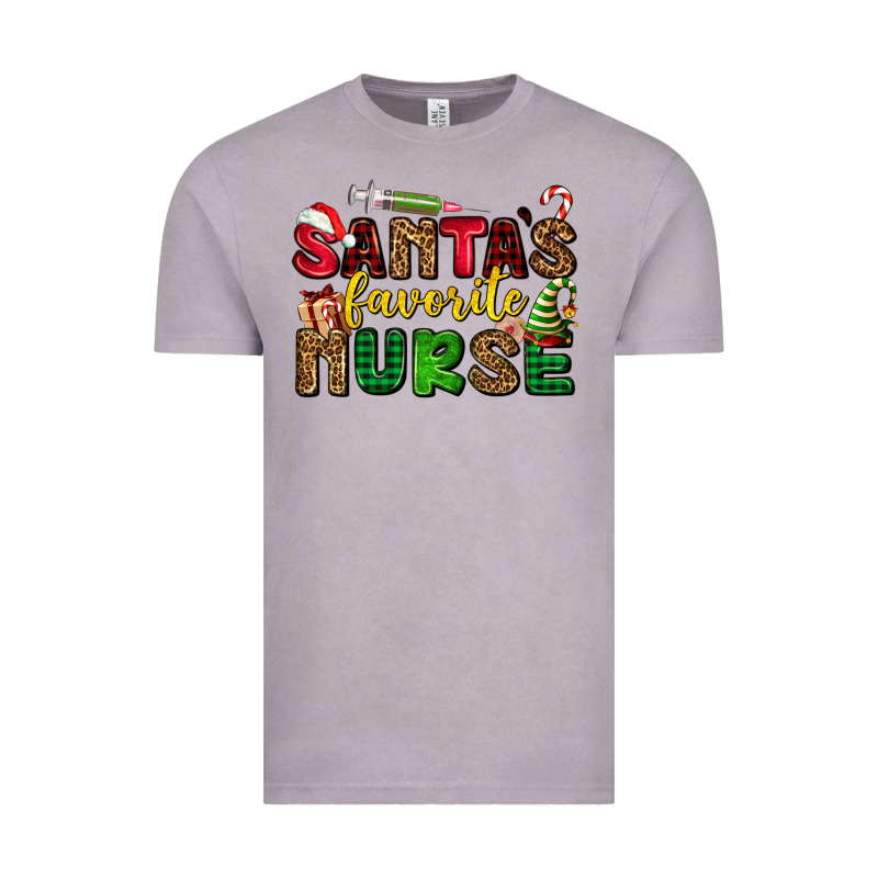 Santas Favorite Nurse Vintage Tee by AdoDesignShop | Teevron
