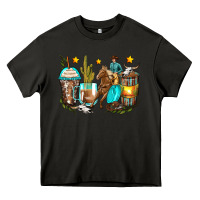 Asphalt cowboy coffee cups Heavy Core Tee - Zillion Design Studio