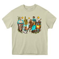 Mossy cowboy coffee cups Heavy Core Tee - Zillion Design Studio