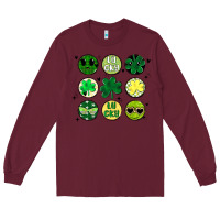 Burgundy st patrick's day Long Sleeve Tee - MaliasSmallBusiness