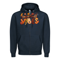 Navy basketball vibes Zipper Hoodie - MaliasSmallBusiness