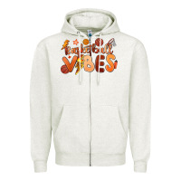Oatmeal Heather basketball vibes Zipper Hoodie - MaliasSmallBusiness