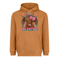 Meerkat hello valentine highland cow Heavyweight Hoodie - RanaPortraitStore