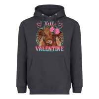 Smoke hello valentine highland cow Heavyweight Hoodie - RanaPortraitStore