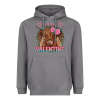 Storm hello valentine highland cow Heavyweight Hoodie - RanaPortraitStore