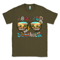 Army Green Mom Bad Summer Classic Tee - CowhideDigitalArt