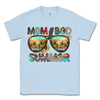 Dusty Blue Mom Bad Summer Classic Tee - CowhideDigitalArt