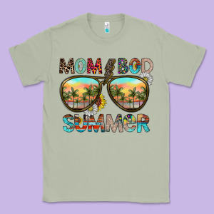 Mom Bad Summer Classic Tee Designed By Cowhidedigitalart
